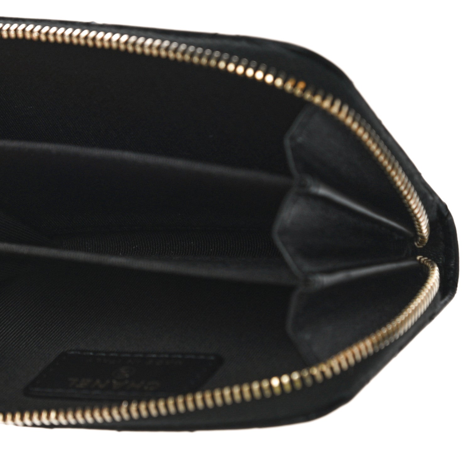 Chanel Lambskin Egyptian Amulet Zip Coin Purse Black 7 of 10