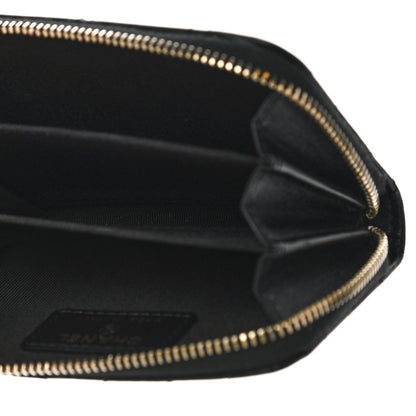 Chanel Lambskin Egyptian Amulet Zip Coin Purse Black 7 of 10
