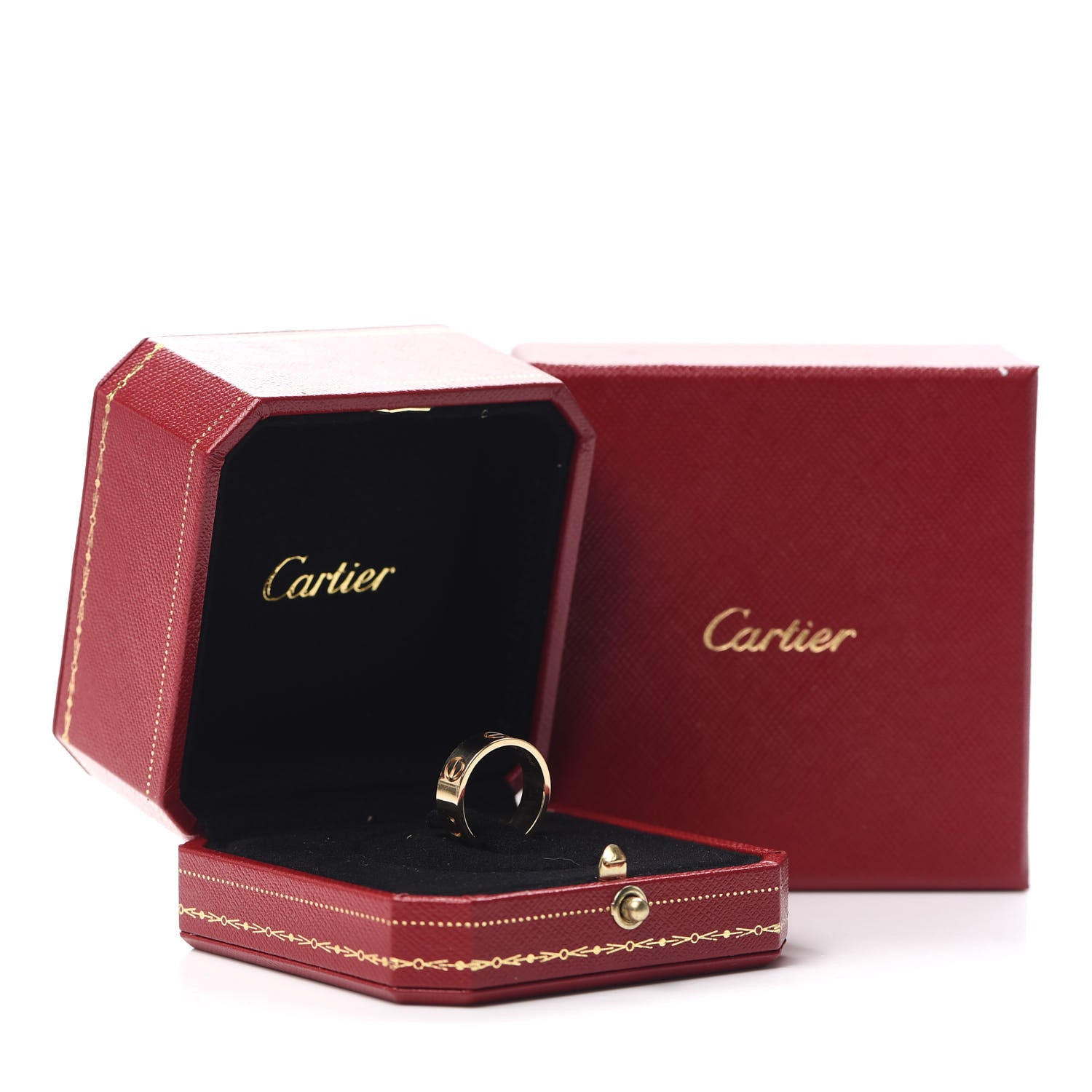 Cartier 18K Yellow Gold 5.5mm LOVE Ring 49 4.75 6 of 6
