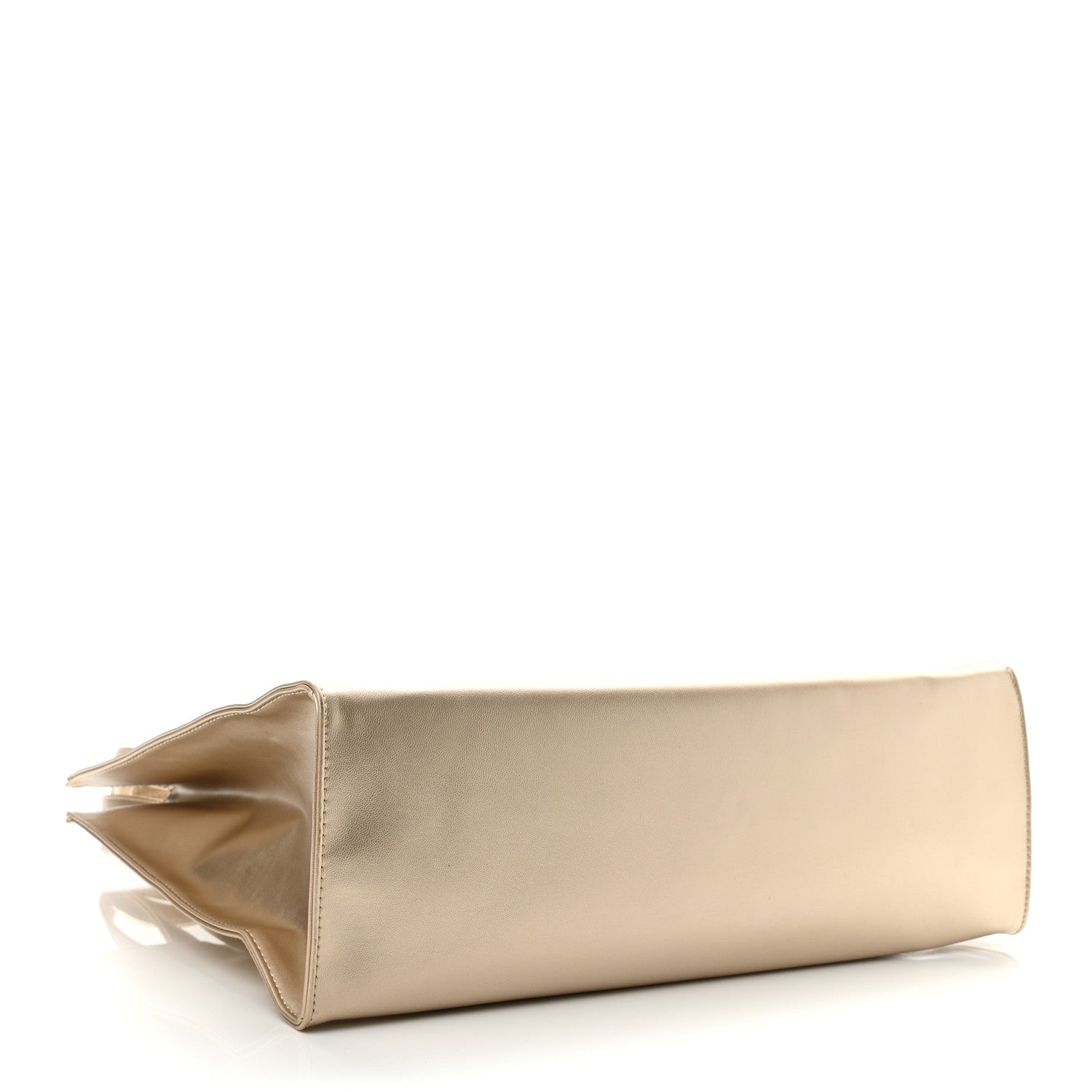 Telfar Metallic Vegan Leather Medium Shopping Bag Gold 4 of 12