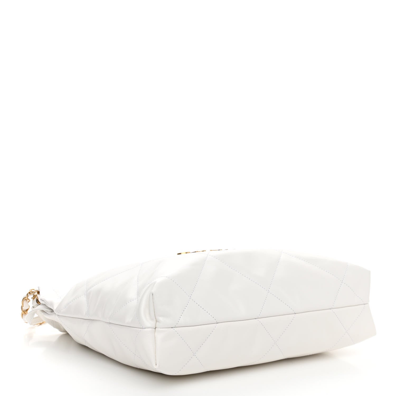 Chanel Shiny Calfskin Quilted Small Chanel 22 White 5 of 12