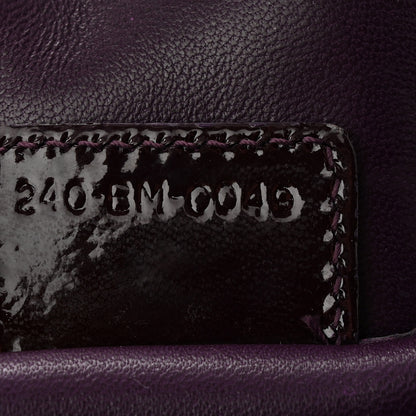 Christian Dior Patent Cannage Lady Dior Chain Wallet Purple 7 of 10