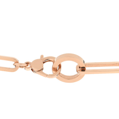 Hermes 18K Rose Gold Diamond Pave Kelly Chaine Choker Necklace 4 of 4