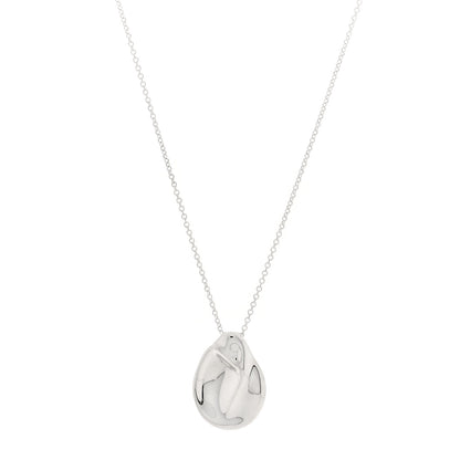 Tiffany Sterling Silver Nugget Pendant Necklace 1 of 4