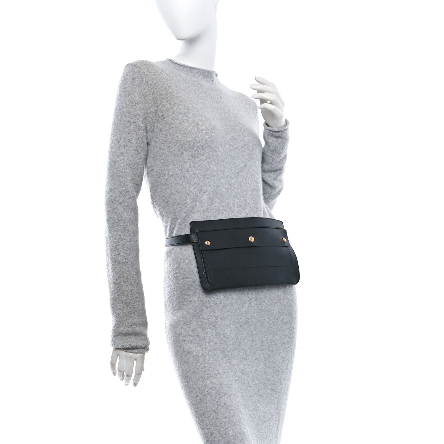 Burberry Calfksin Slim Belt Bag Black 2 of 9