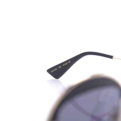 Gucci Round Frame Sylvie Web Sunglasses GG0105S Black 5 of 9