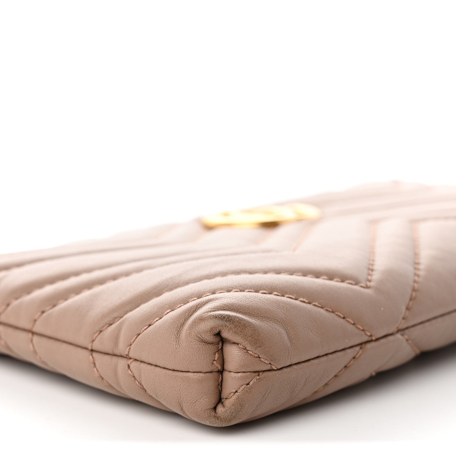 Gucci Calfskin Matelasse Mini GG Marmont Chain Bag Porcelain Rose 7 of 14