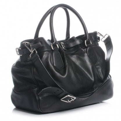 Prada Vitello Soft Shopping Tote Nero Black 4 of 9