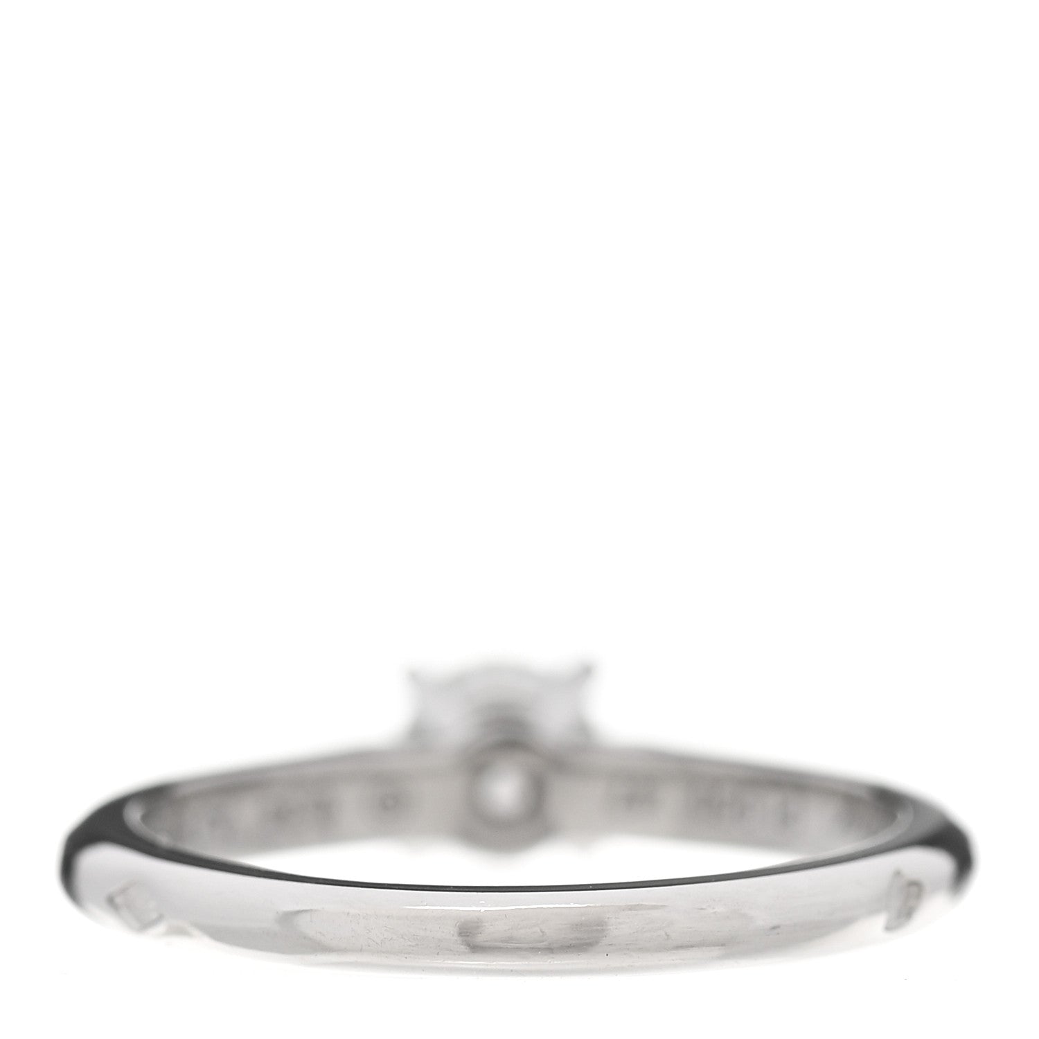 Cartier Platinum Diamond .34ct 1895 Solitaire Engagement Ring 47 4 4 of 8