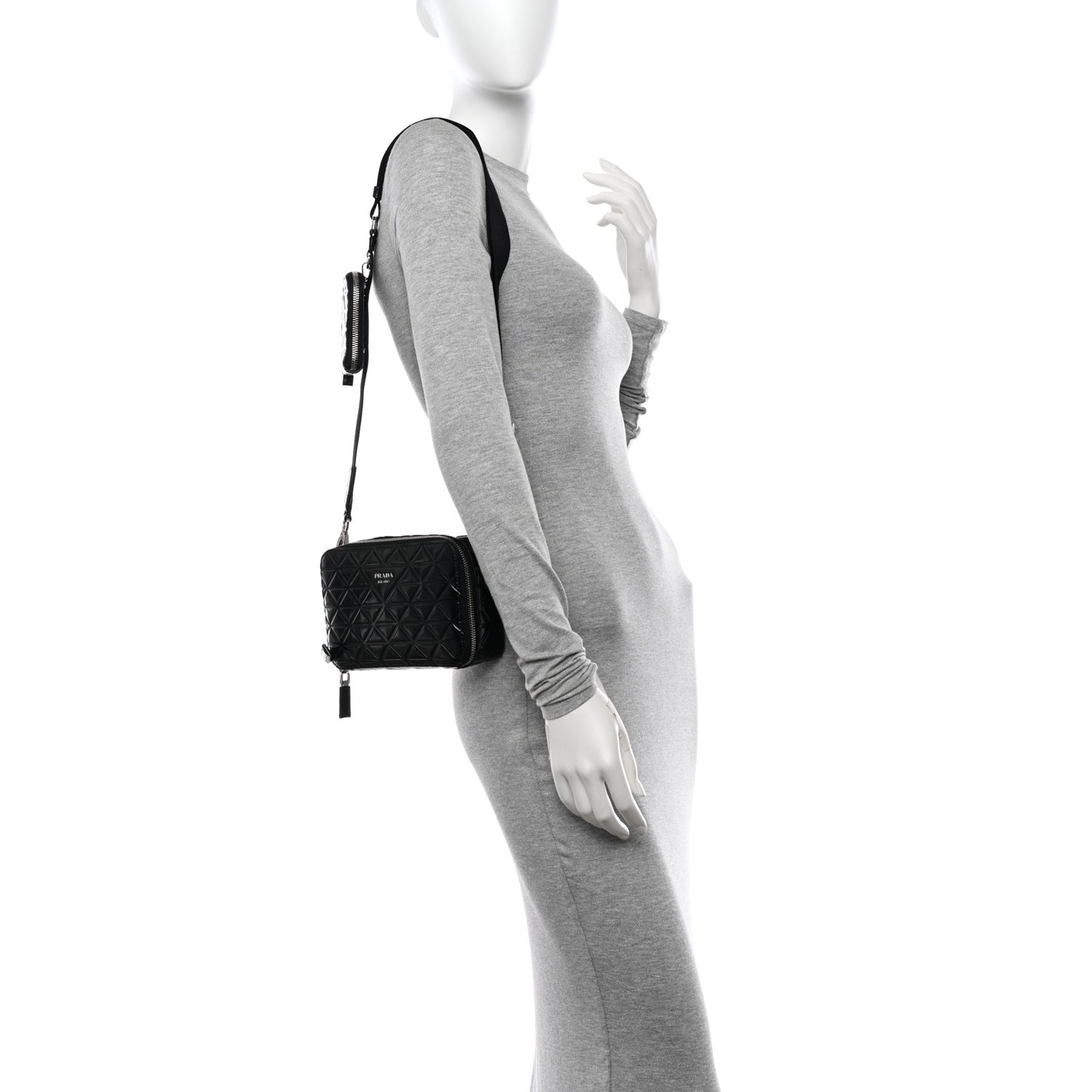 Spazzolato Small Brique Crossbody Bag Black