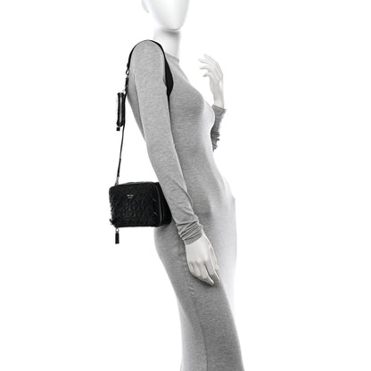 Prada Spazzolato Small Brique Crossbody Bag Black 3 of 10