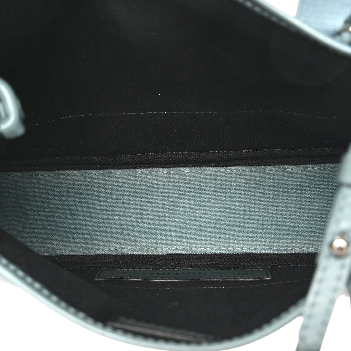 Cotton Canvas Satin Calfskin Navy Cabas XS Blue