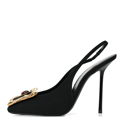 Saint Laurent Maxine 115mm Slingback Pumps 39.5 Black 1 of 8
