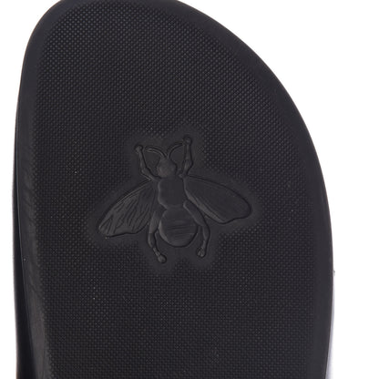 Gucci Calfskin Fur Mens Horsebit River Slingback Slippers 8 Black 7 of 11