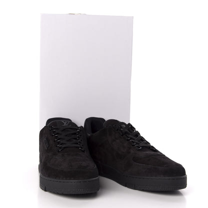 Louis Vuitton Suede Uniform Sneakers 9.5 Black 10 of 10