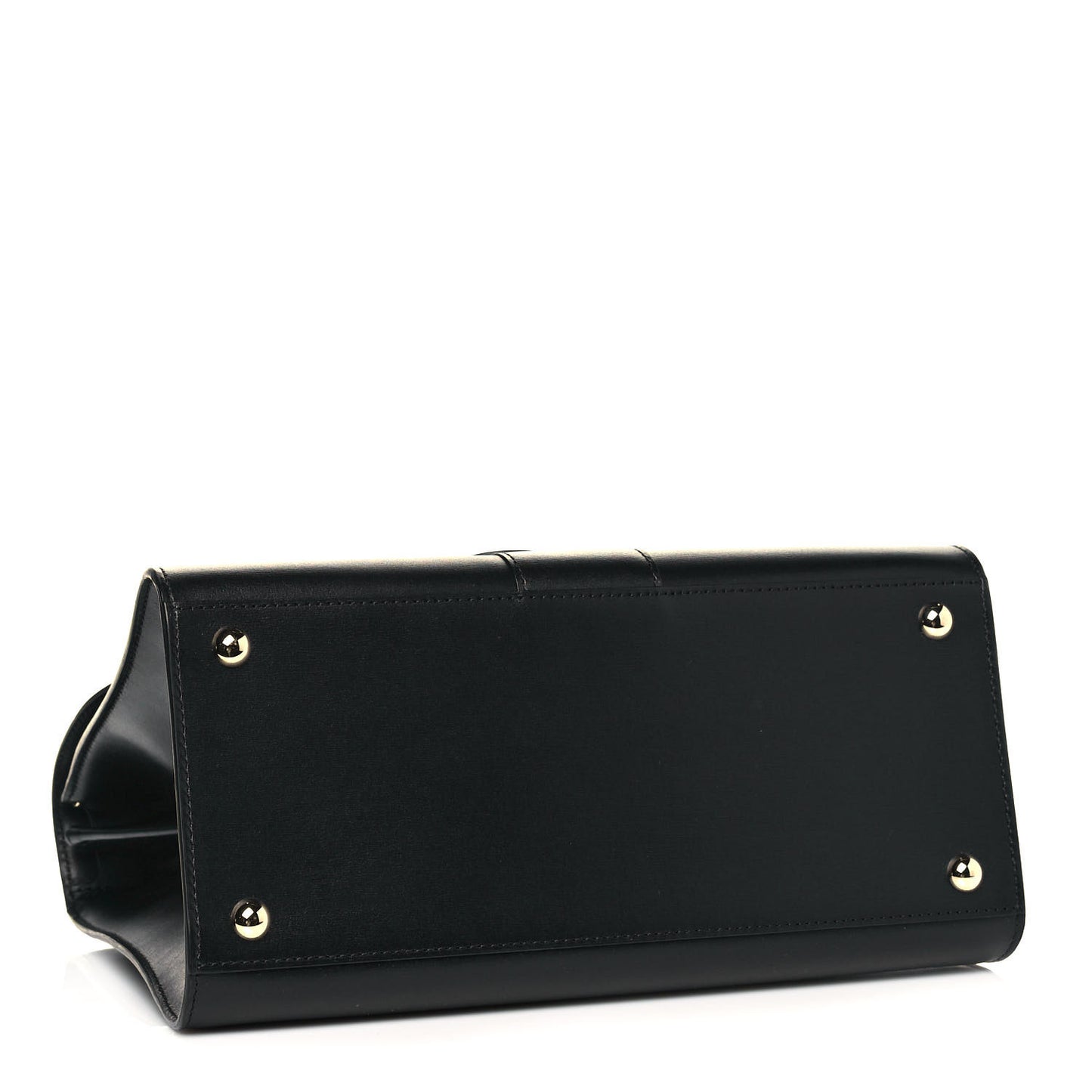 Grained Calfskin MM Brillant Satchel Black