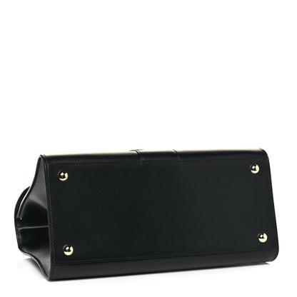 Delvaux Grained Calfskin MM Brillant Satchel Black 5 of 12