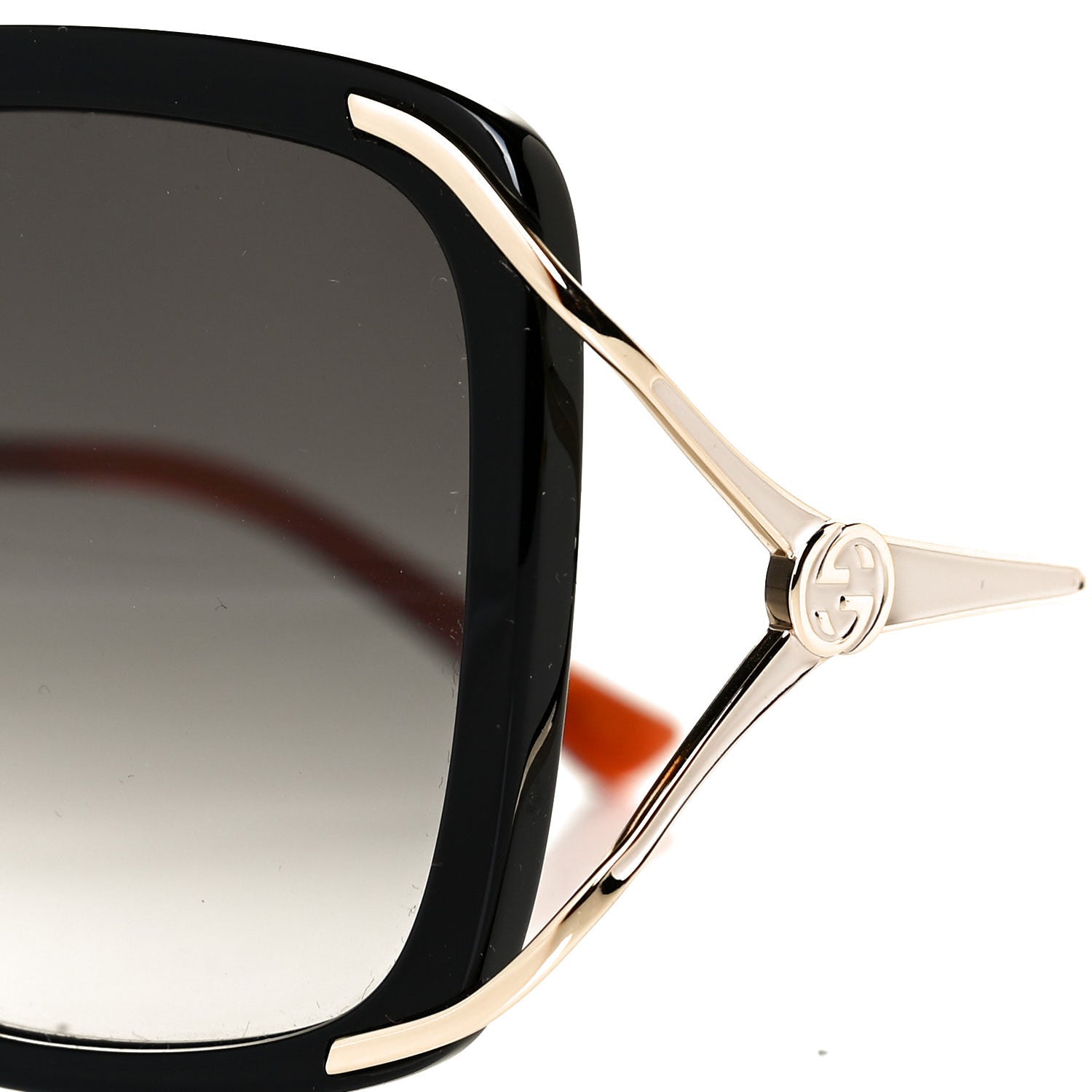 Gucci Acetate Butterfly Sunglasses GG0647S Black White 5 of 5