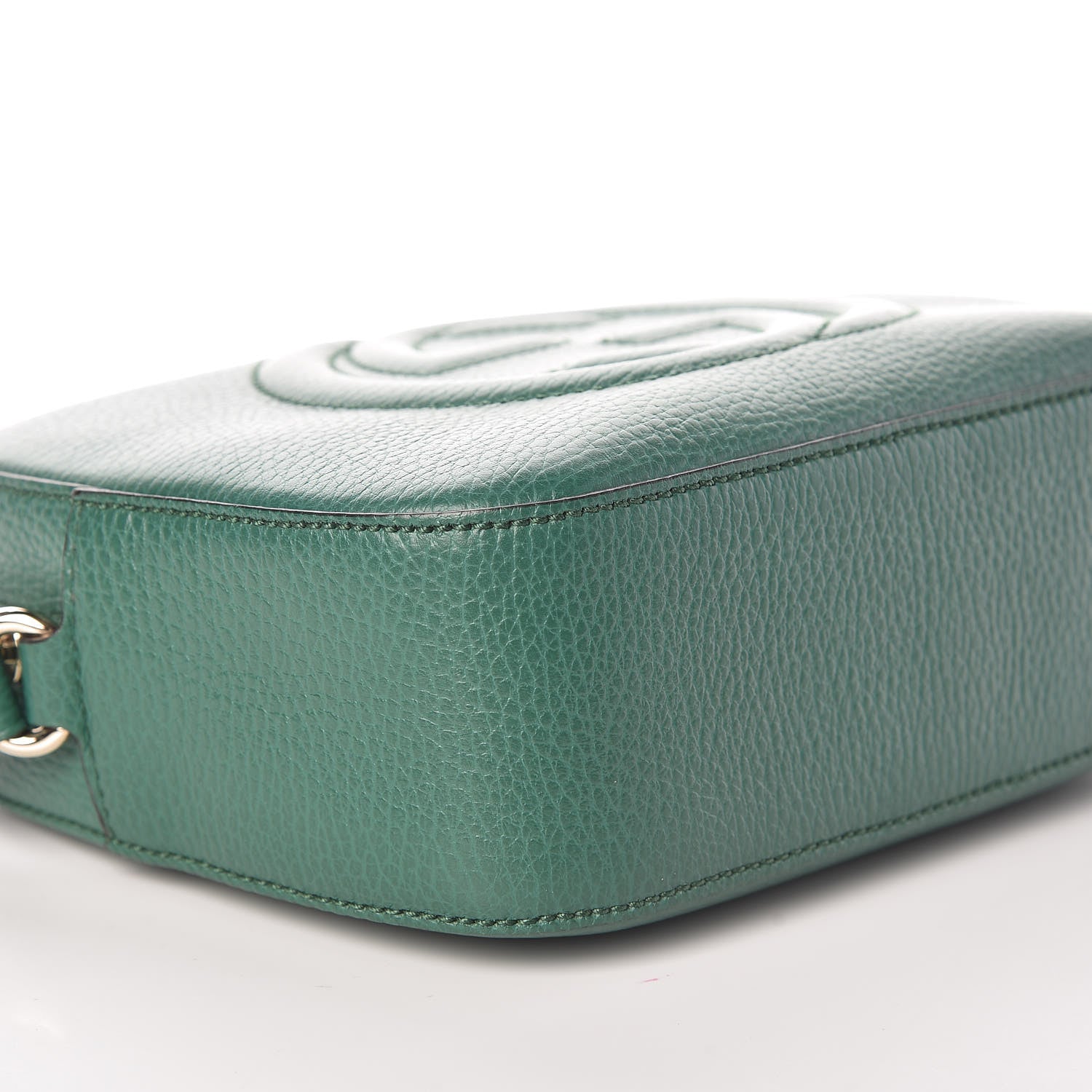 Gucci Pebbled Calfskin Small Soho Disco Bag Emerald Green 5 of 9