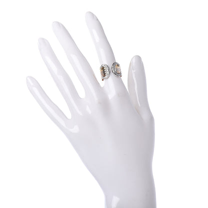 Cartier 18K Pink Yellow White Gold Diamond C De Ring 52 6 2 of 4