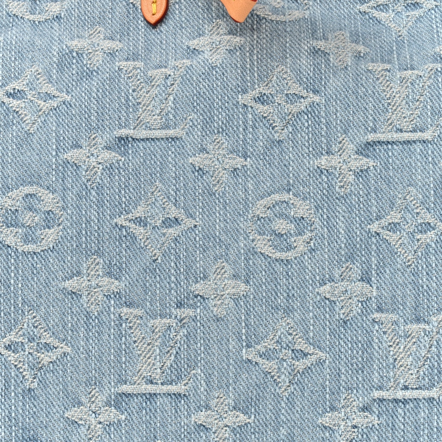 Louis Vuitton Monogram Denim CarryAll PM Sky Blue 8 of 10