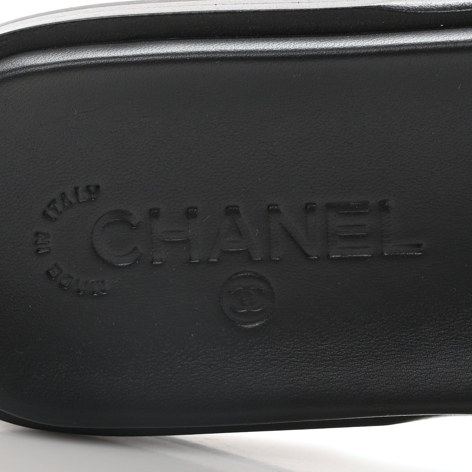 Chanel Mesh Patent Calfskin CC Mules 40.5 Black 8 of 9