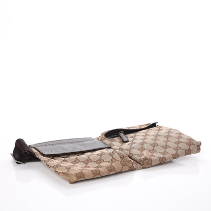 Gucci GG Monogram Double Pocket Belt Bag Dark Brown 4 of 10