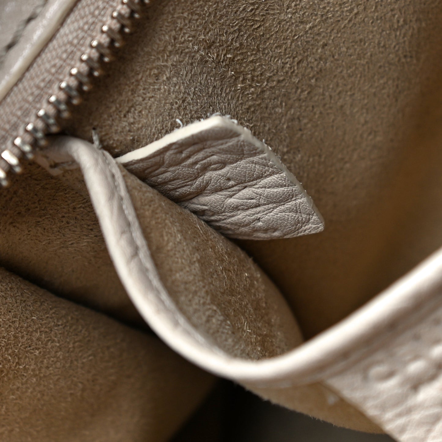Pebbled Calfskin Nano Luggage Dune