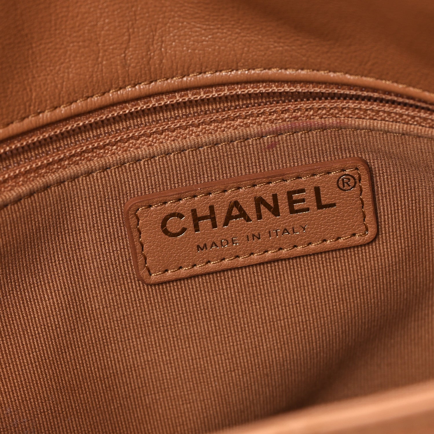 Chanel Shiny Calfskin Quilted Small Supple Twins Hobo Bag Brown 6 of 11