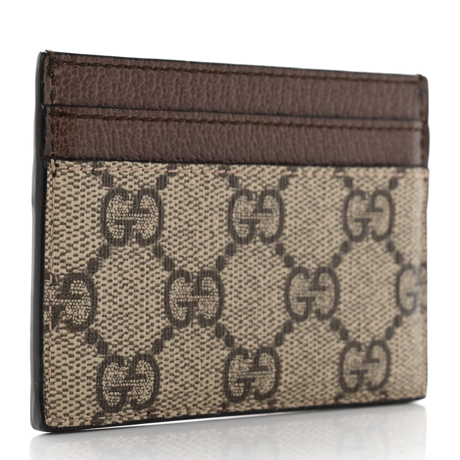 Gucci GG Supreme Monogram Ophidia Card Holder Brown 3 of 6