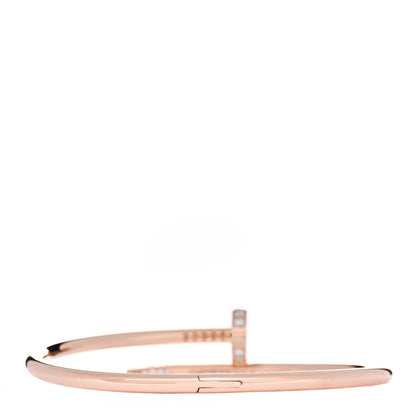 Cartier 18K Pink Gold Diamond Juste Un Clou Bracelet 18 2 of 4