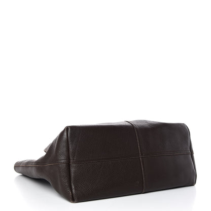 Bottega Veneta Grained Calfskin Tote Ebano 4 of 15