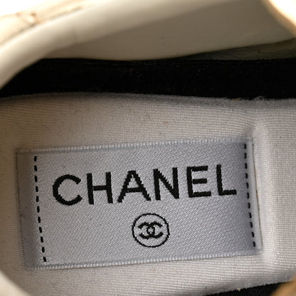Chanel Laminated Calfskin CC Womens Sneakers 36.5 Golden 7 of 12