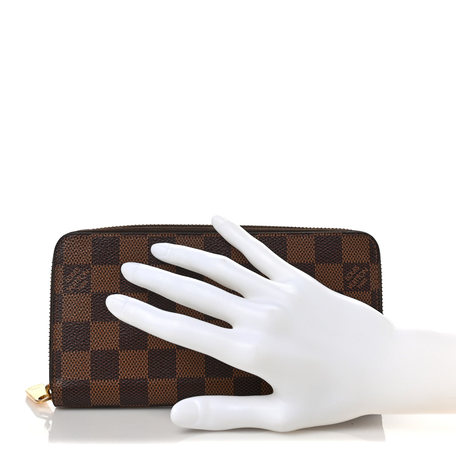 Louis Vuitton Damier Ebene Zippy Wallet Rose Ballerine 2 of 6