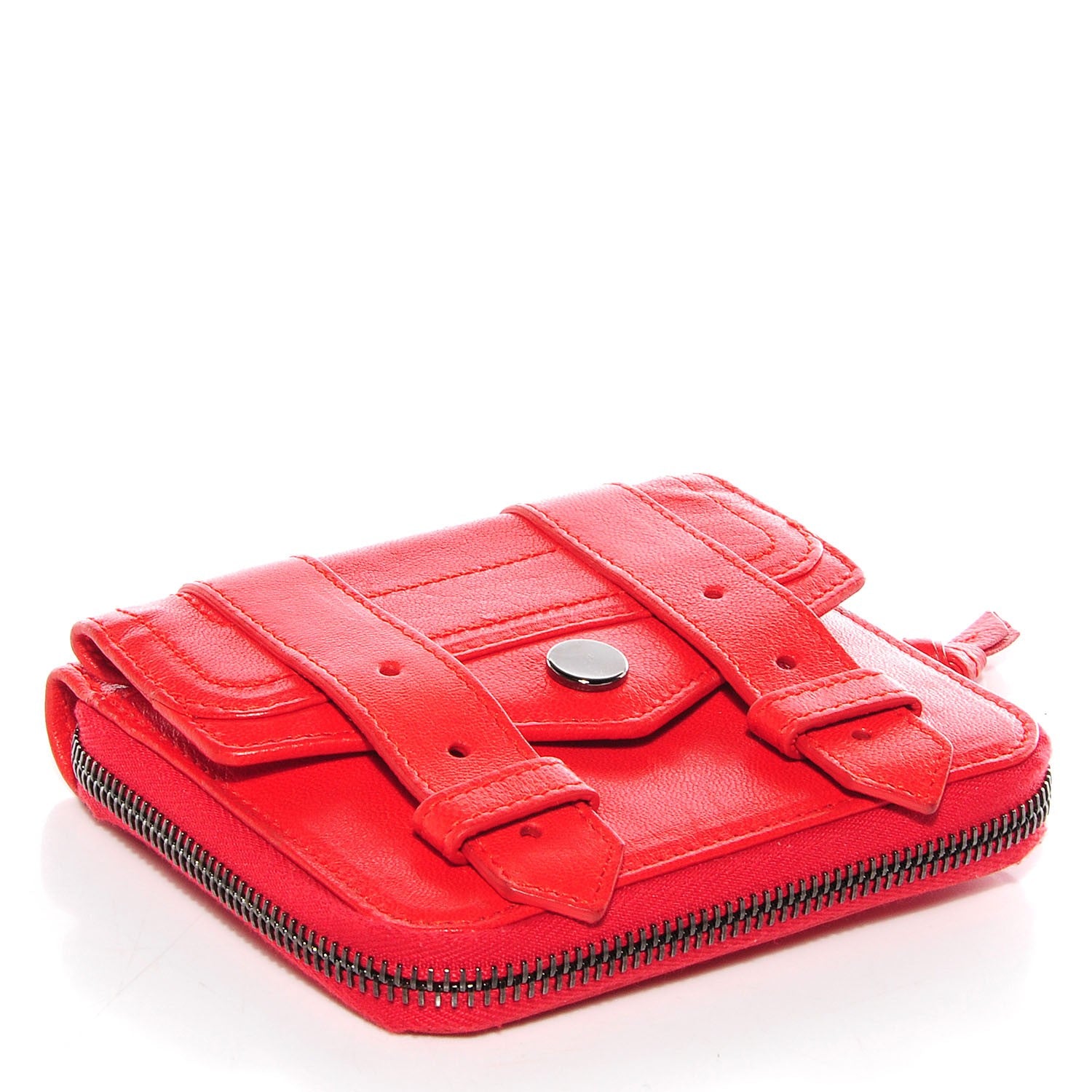 Proenza Schouler Leather PS1 Small Zip Wallet Poppy 4 of 9