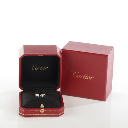 Cartier 18K White Gold 4mm LOVE Wedding Band Ring 49 4.75 5 of 5