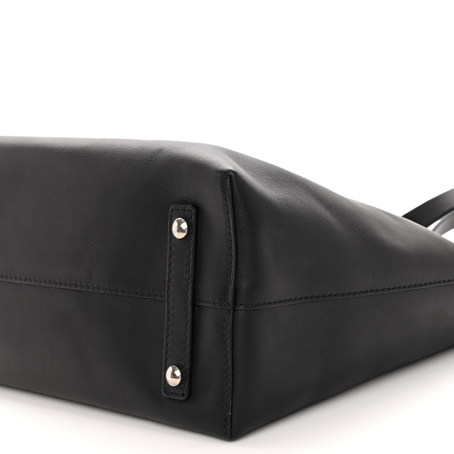 Burberry Calfskin Medium Belt Tote Black 10 of 11