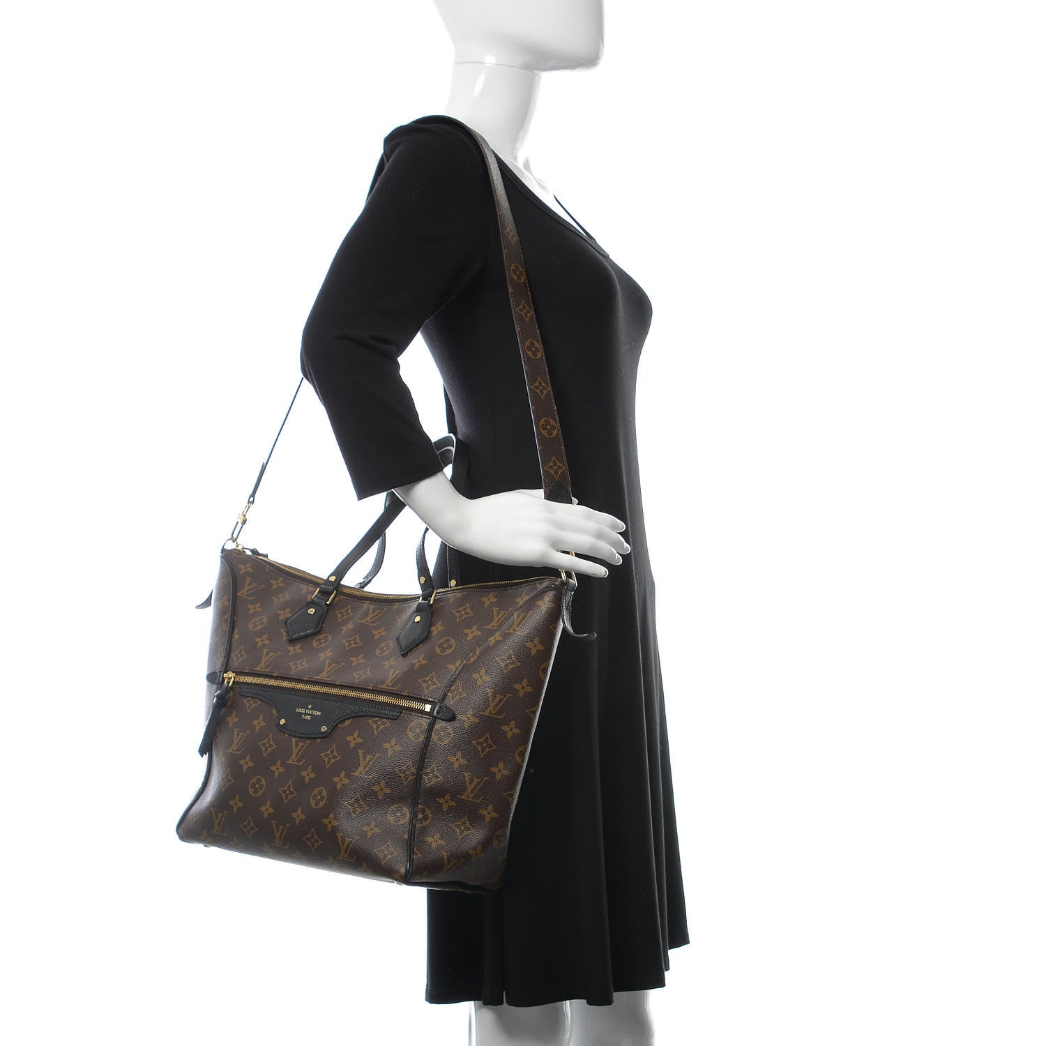 Louis Vuitton Monogram Tournelle MM Black 2 of 9
