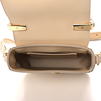 Chloe Shiny Calfskin Suede Mini C Double Carry Blondie Beige 5 of 14