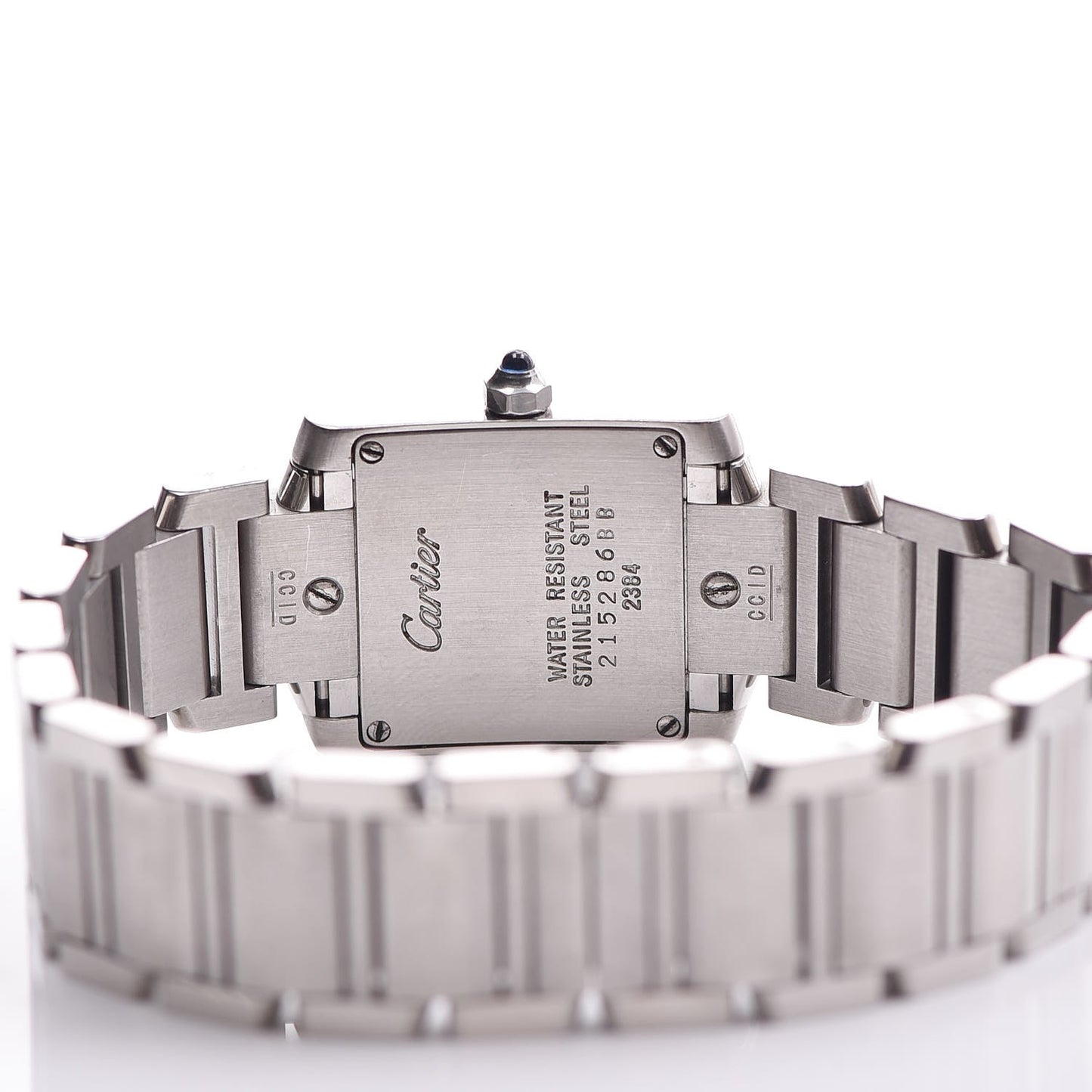 Stainless Steel 20mm Tank Francaise Quartz Watch