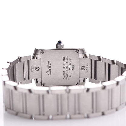Cartier Stainless Steel 20mm Tank Francaise Quartz Watch 5 of 9