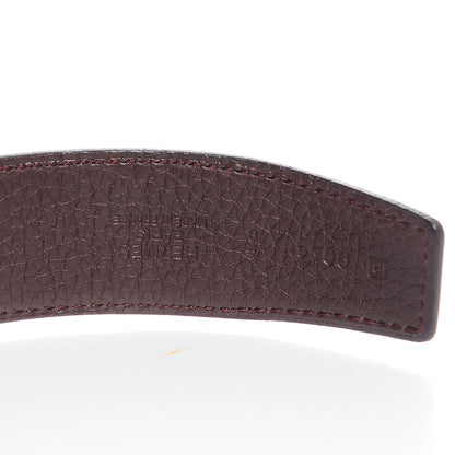 Hermes Box Togo Reversible Martelee Constance 32mm H Belt 90 Noir Chocolate 5 of 6