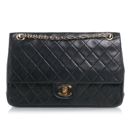 Chanel Lambskin Mademoiselle Chain Double Flap Black 1 of 9