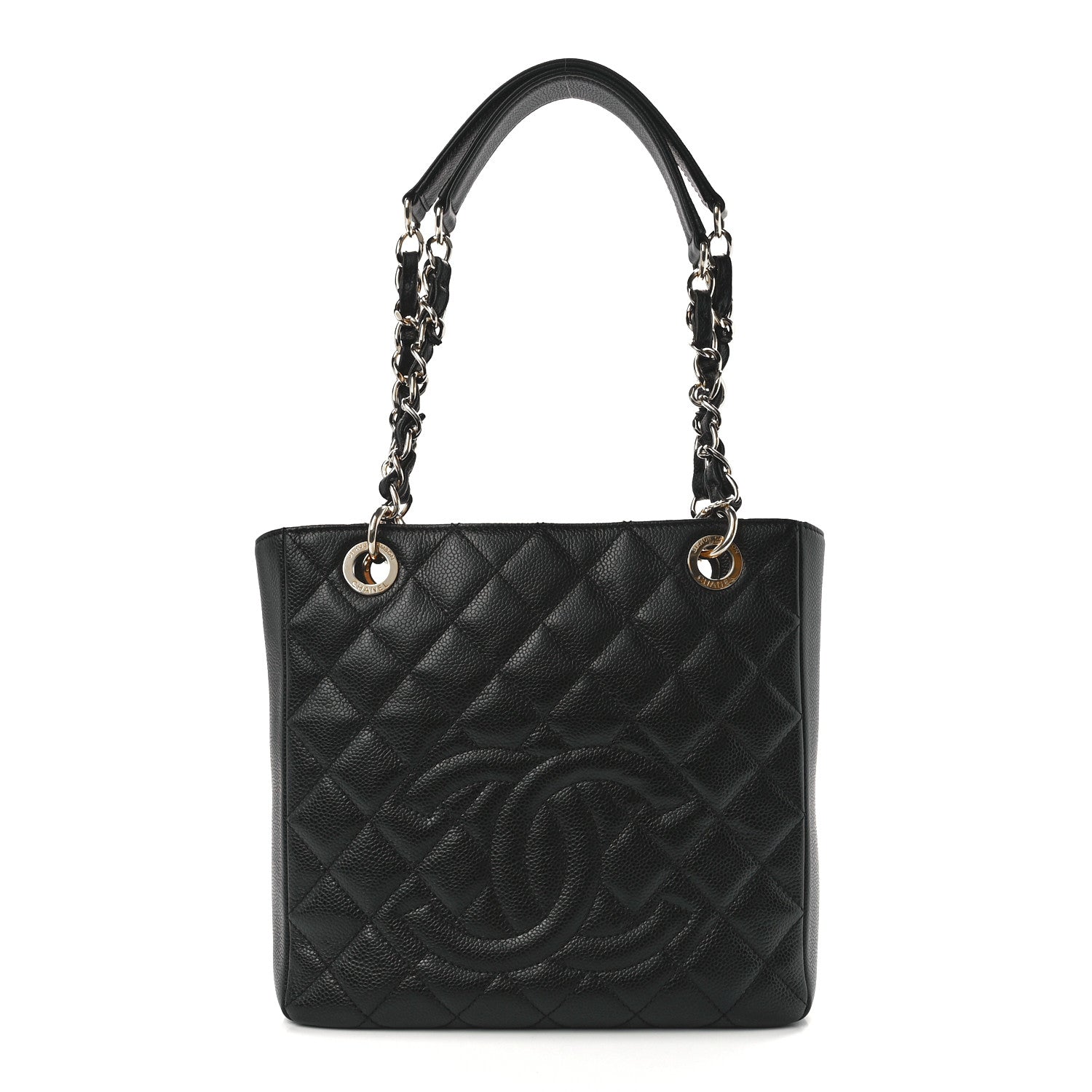 Chanel Caviar Quilted Petit Shopping Tote PST Black 1 of 11