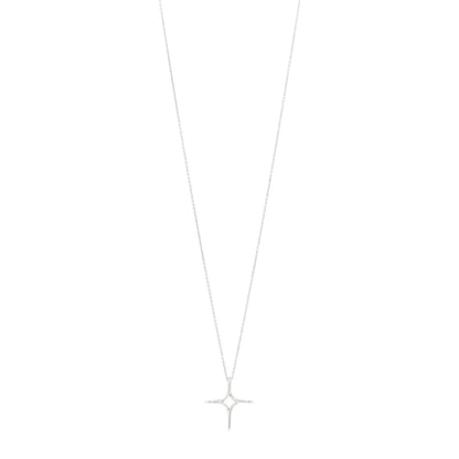 Tiffany Sterling Silver Elsa Peretti Infinity Cross Pendant Necklace 1 of 4