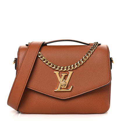 Louis Vuitton Grained Calfskin Lockme Oxford Cognac 1 of 8