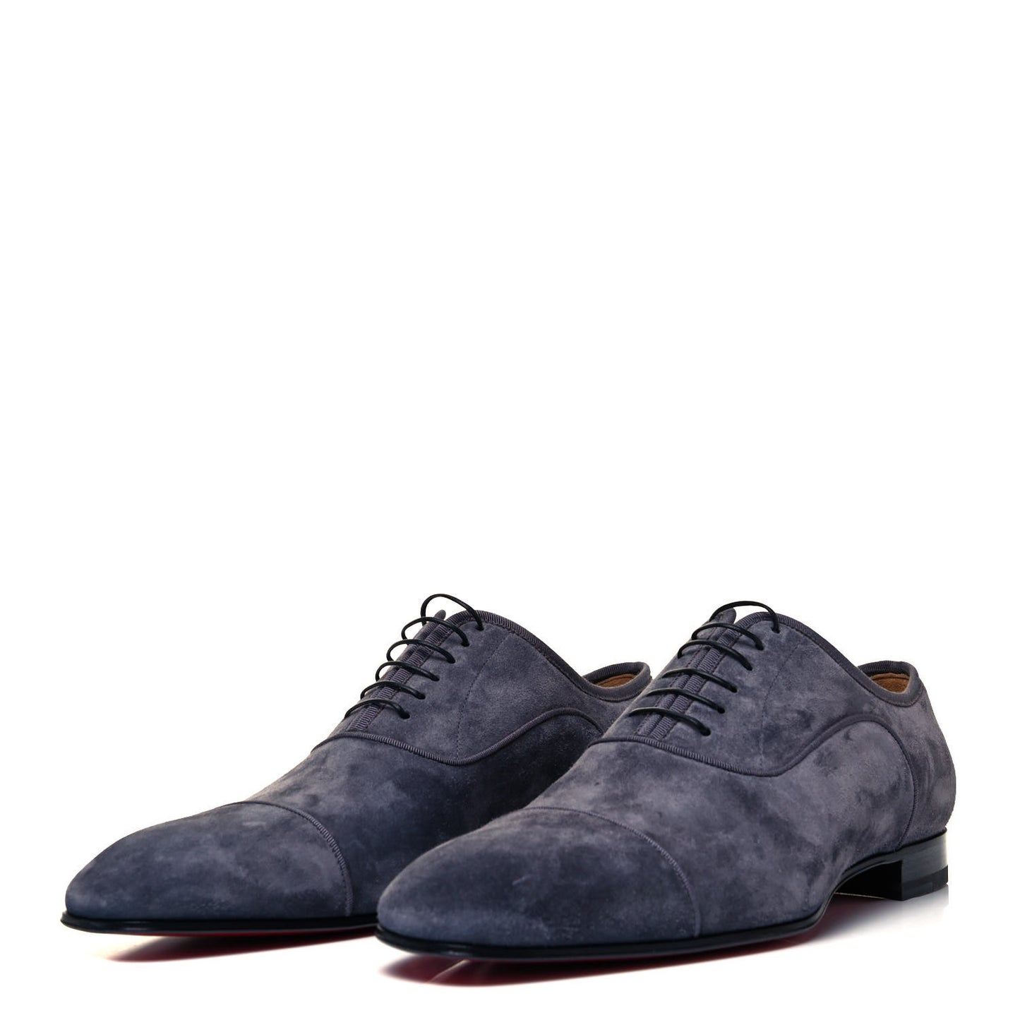 Suede Mens Greggo Flat Oxfords 41.5 Grey