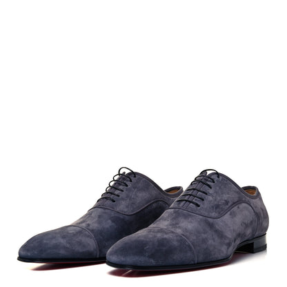 Christian Louboutin Suede Mens Greggo Flat Oxfords 41.5 Grey 3 of 7