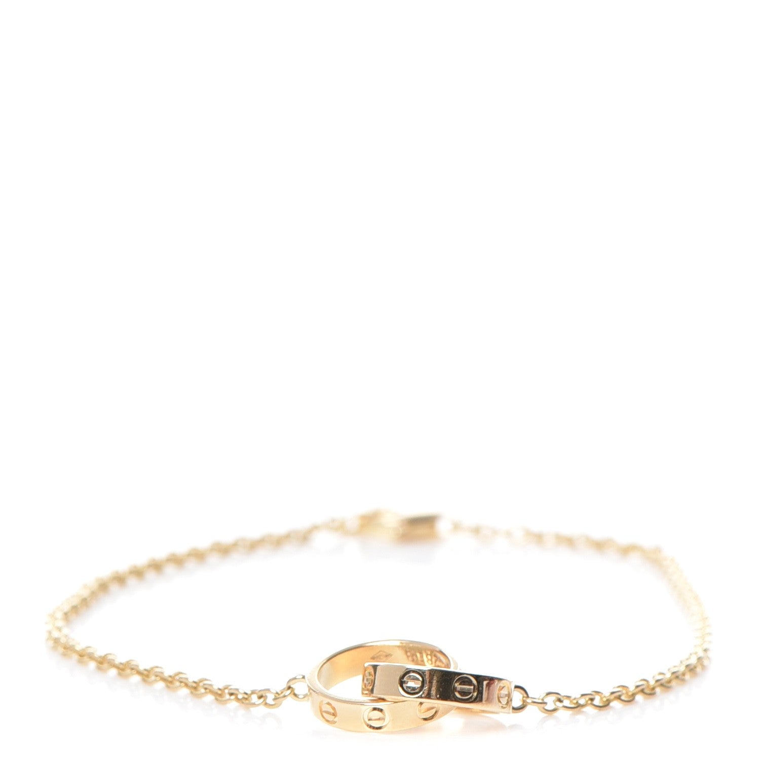 Cartier 18K Yellow Gold Interlocking LOVE Bracelet 1 of 10