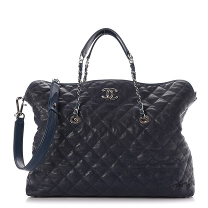 Chanel Caviar Quilted French Riviera Hobo Blue 1 of 8